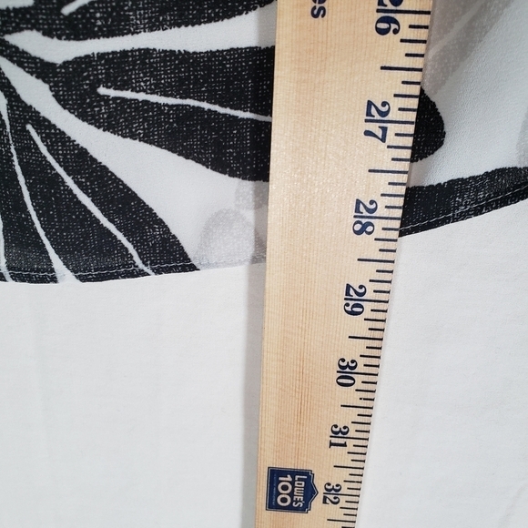 Alfani Yellow and Black Floral Blouse Sz PM - Picture 8 of 9